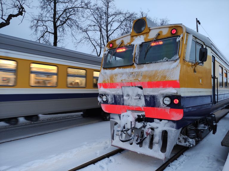 Поездом в Сигулду Латвия