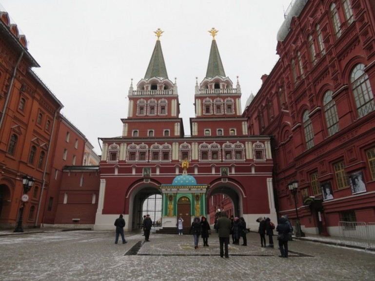 Resurrection Gate at the Red Square in Moscow