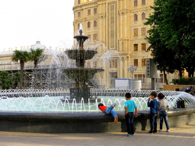 Fountain square in Baku
