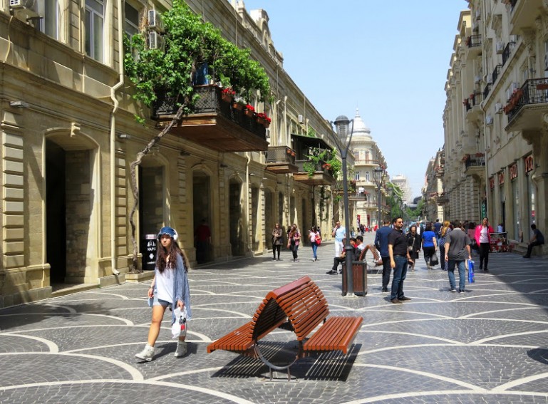 Nizami street in Baku