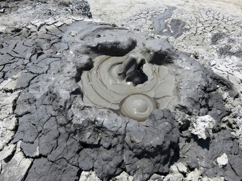 Gobustan mud volcanoes in the Absheron Peninsula