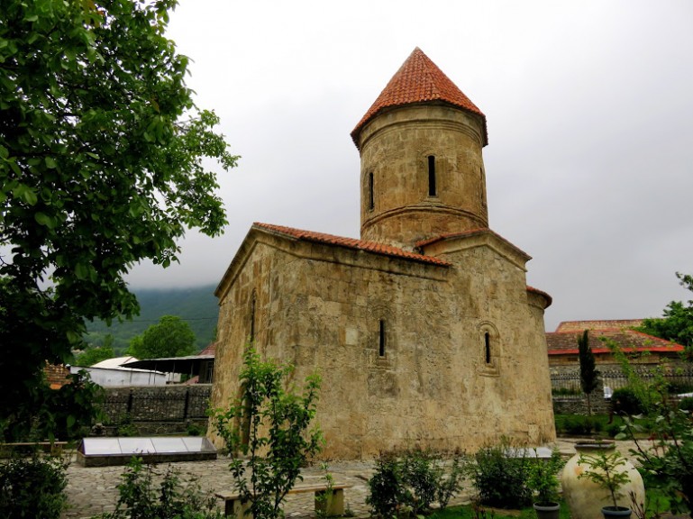 The Albanian church in Sheki