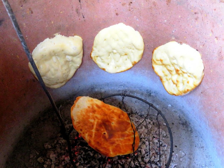 Naan bread in Sheki