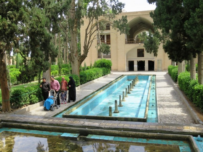 Courtyard of Fin garden in Kashan