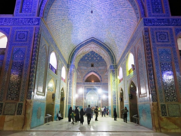 The blue mosque is among the top things to do in Yazd 