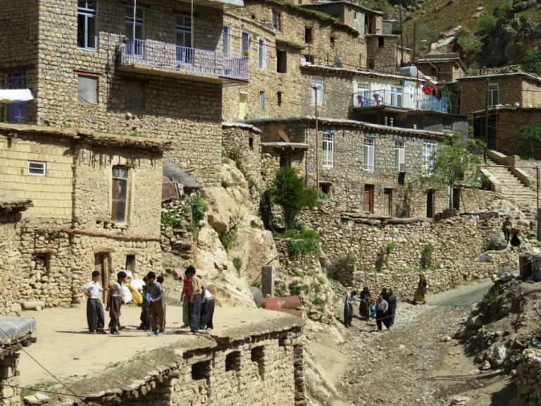 Паланган: ступенчатая деревня в Курдистане Иран