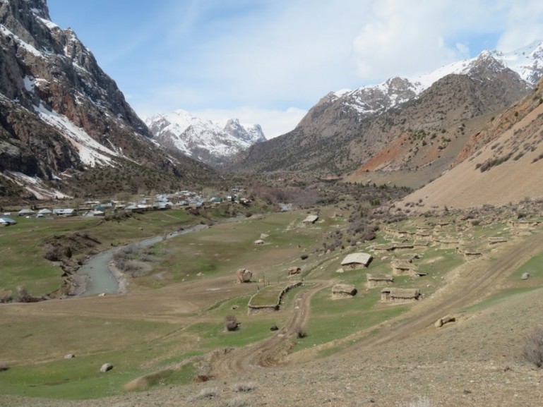 Sarytag Village near Iskanderkul lake Tajikistan