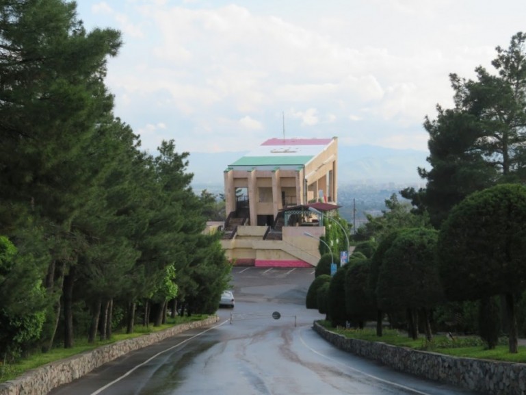 Victory Park Panorama cafe in Dushanbe Tajikistan