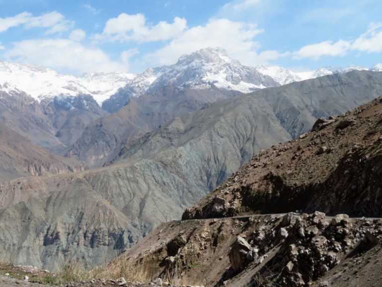 mountain sceneries when you travel in Tajikistan